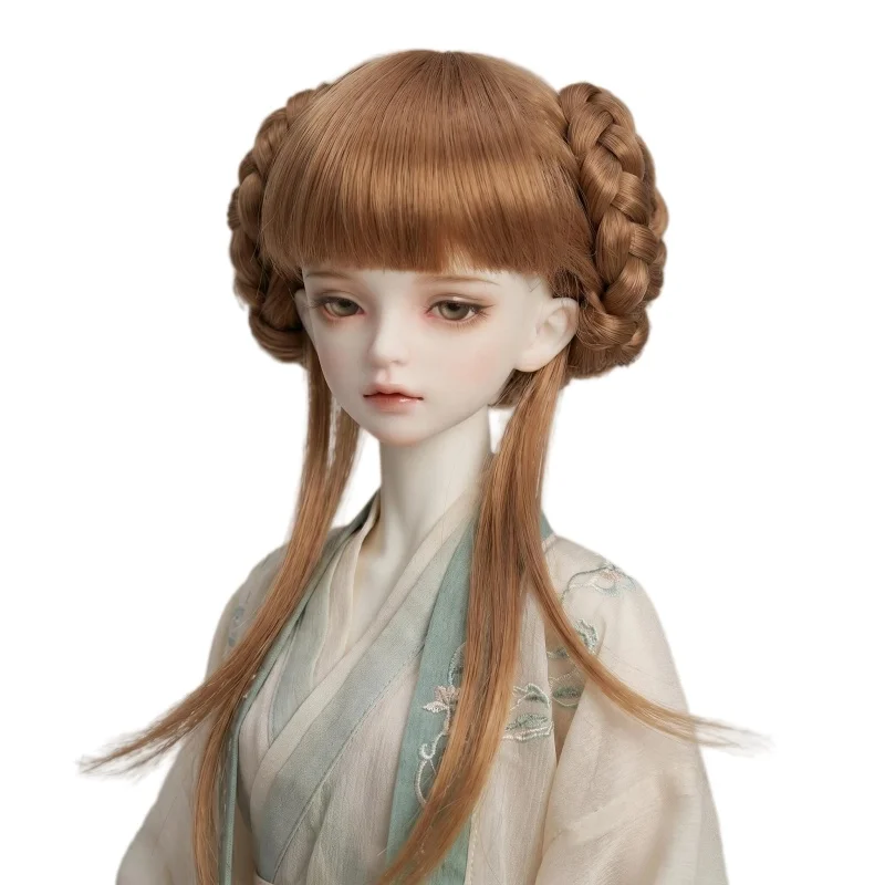 JD059  1/12 1/4 1/3 Lovely BJD Synthetic Fiber Braided Wig For Size 3-4inch 7-8 inch 8-9 inch Haley Wigs Tiny MSD SD Wholesale