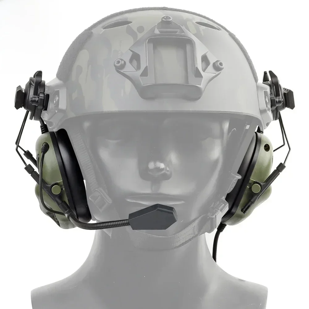 Tactische Gen5 Headset Niet-picking Ruisonderdrukkende Headset Voor Militar Helm Headset Baofeng Radio PTT Adapter Mobiele Oortelefoon - afbeelding 2