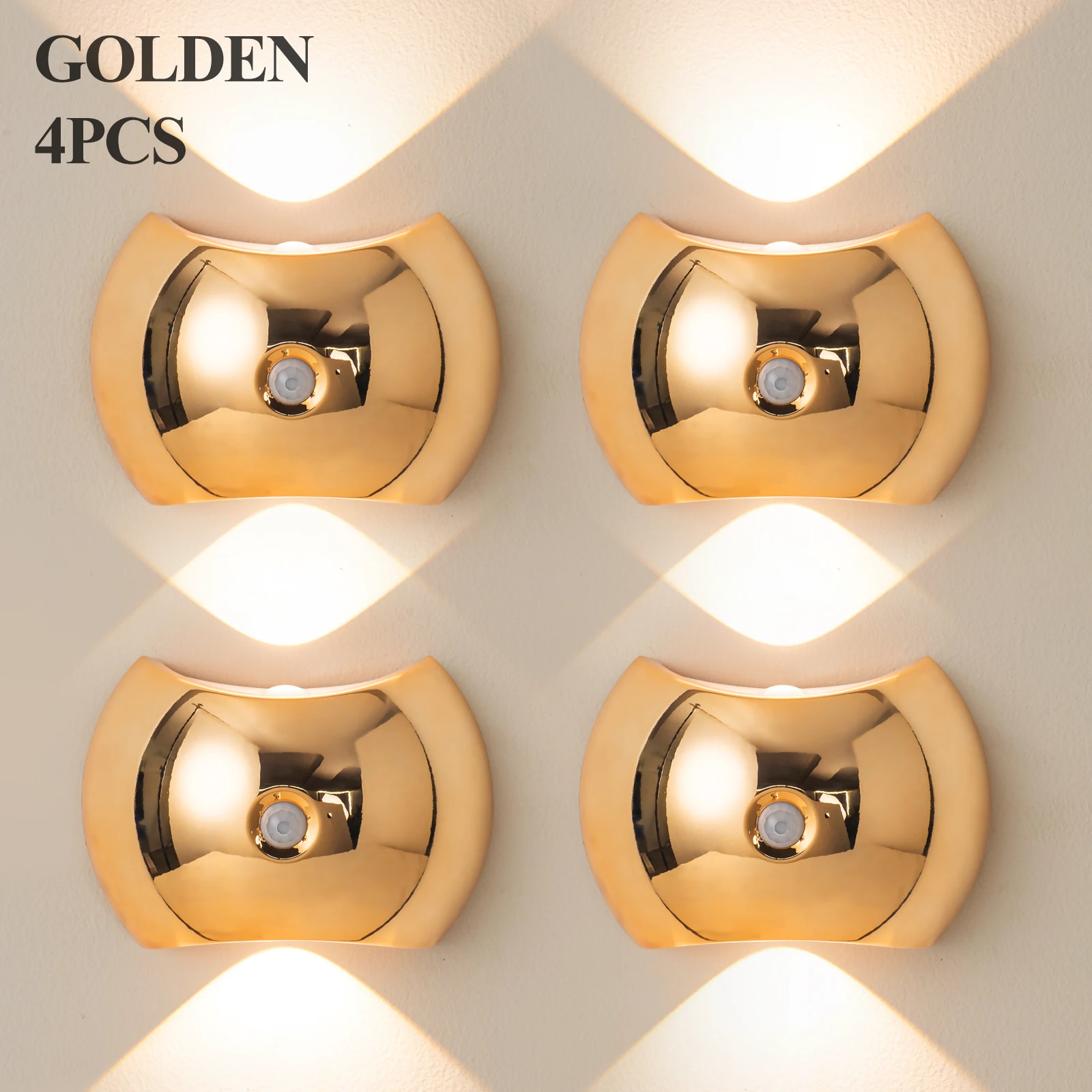 

Emergency Light Intelligent LED Lighting Fixture Rechargeable Wall Light Type-C Night Light Motion Sensor 3 Modes Wall Mounted