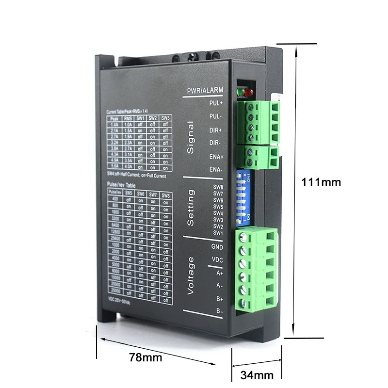 Lichuan MC542E Stepper Motor Driver Nema23 Nema34 Stepper Controller Digital Driver 2 phase 4.2A 57 86 stepper motor driver