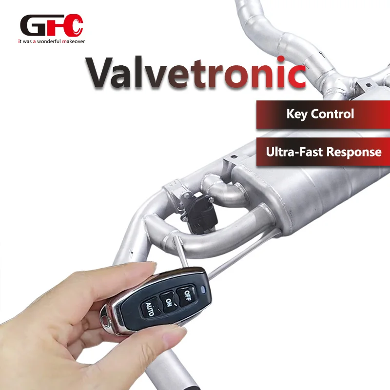 

Direct Fit GFC Sandblasted Electronic Valved Catback Exhaust for 2022-2026 Mercedes GLC300 2.0T with OEM Trim Ring