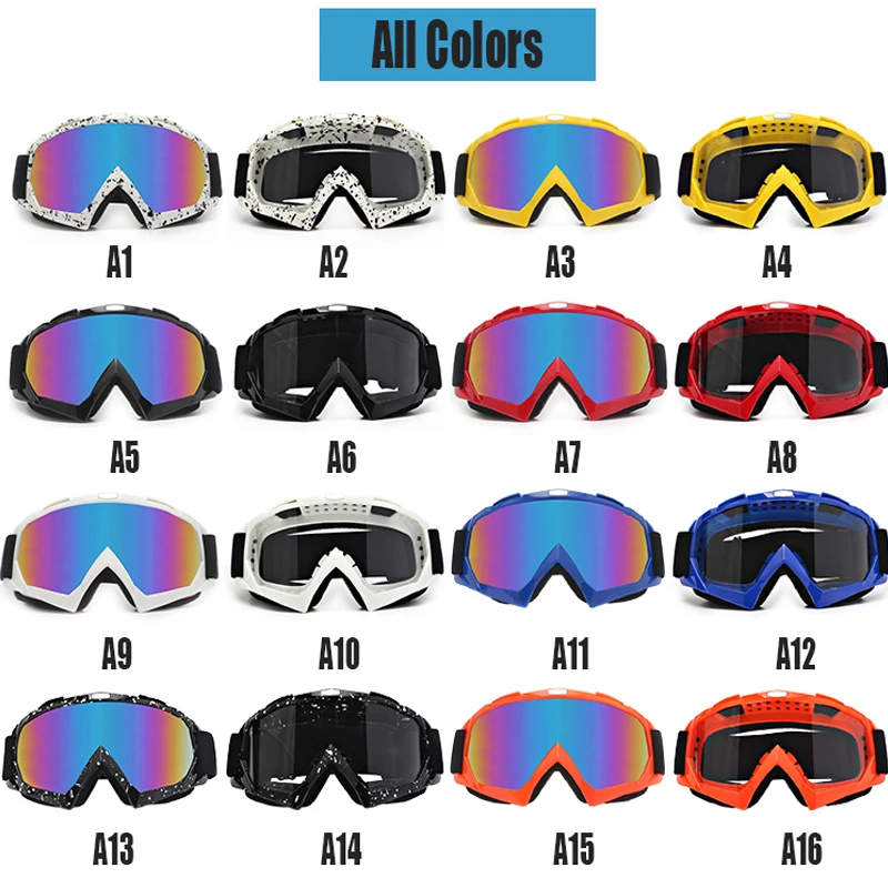 Gafas de Motocross para hombre, lentes a prueba de viento y polvo para deportes al aire libre, ciclismo de montaña y todoterreno, Unisex, novedad