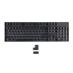 OEM Profile Blank ABS Keycaps Black Clear Shine Through For 61 87 104 GK64 ANSI ISO MX Keyboard