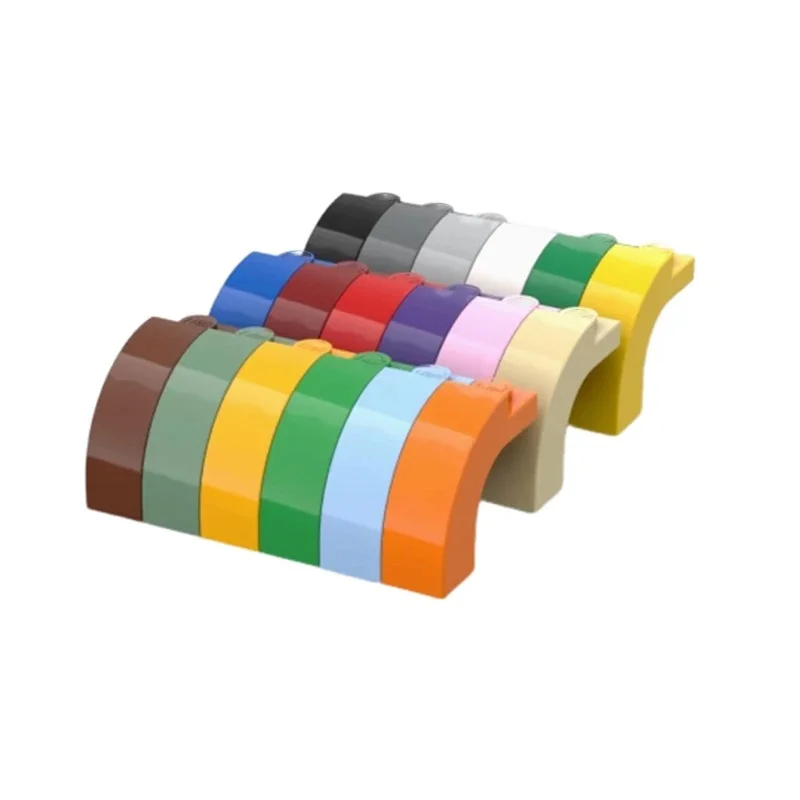 Kit de blocs de construction MOC compatibles avec l'arc 92903 6005, 25 pièces, 1x3x2, particules de briques supérieures incurvées, jouets créatifs pour enfants