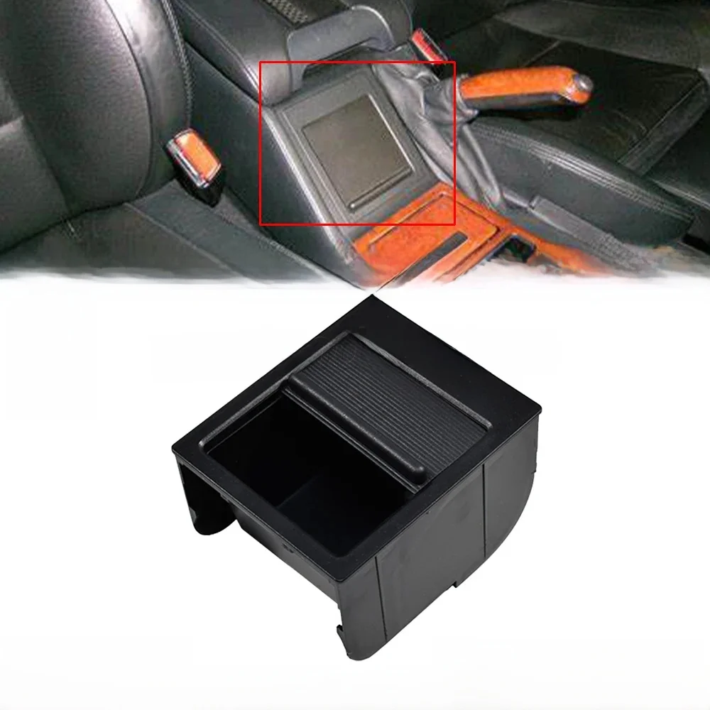 NOWOŚĆ dla BMW 5 SERIES E39 525i 540i M5 Konsola środkowa Schowek na monety Czarna tacka do przechowywania monet 51168159698 — 2
