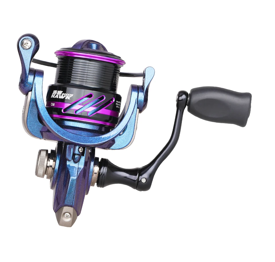TSURINOYA Angelrolle HAWK 2000S 2500S 3000S Flache Spule Weitwurfrolle für Süß- und Salzwasser Eisfischen Spinnrolle Bass – Detail 31