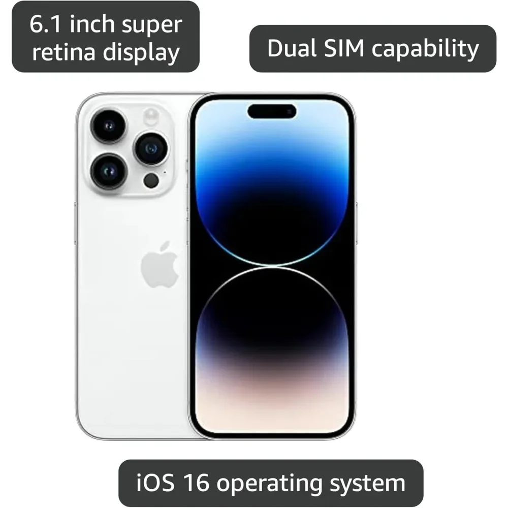 Apple iPhone 14 Pro 5G | 6.1" OLED Display | 6GB RAM 128/256GB | Face ID + NFC A15 Chip | Unlocked Smartphone-Refurbished Phones - view 6