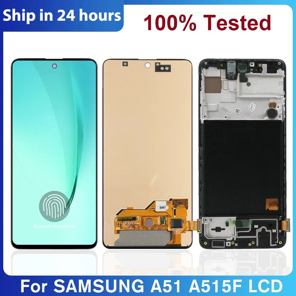 

6.5" For Samsung Galaxy A51 A515 LCD Display Touch Screen Assembly For Samsung A51 A515F A515U A515W Screen Replacement