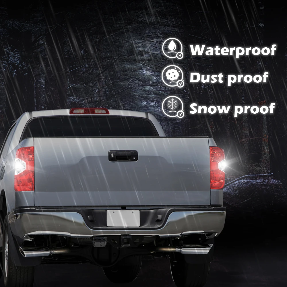 1 زوج الأحمر واضح الذيل ضوء مصابيح الفرامل Lh + RH جديد صالح ل 14-21 تويوتا تندرا شاحنة بيك اب سيارة الخارجي الخلفي تحذير تشغيل ضوء #4