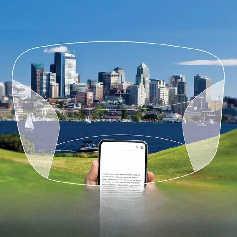 Premium breedste gezichtsveld Progressieve multifocale lenzen Digitale vrije vorm Bijziendheid Optische lens op sterkte Zie ver en dichtbij - afbeelding 2