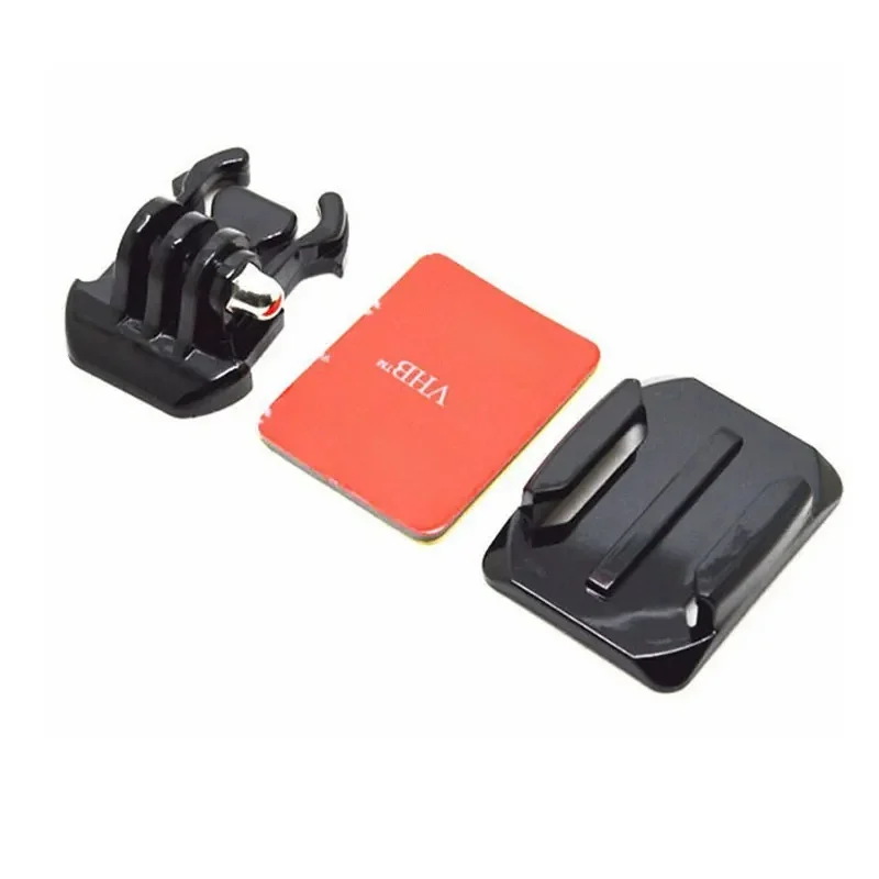 Autocollant adhésif pour montage de Base de Surface, boucle à dégagement rapide, pour GoPro Hero 12 11 10 9 8 7 SJCAM, Kit de casque d'appareil photo, accessoires