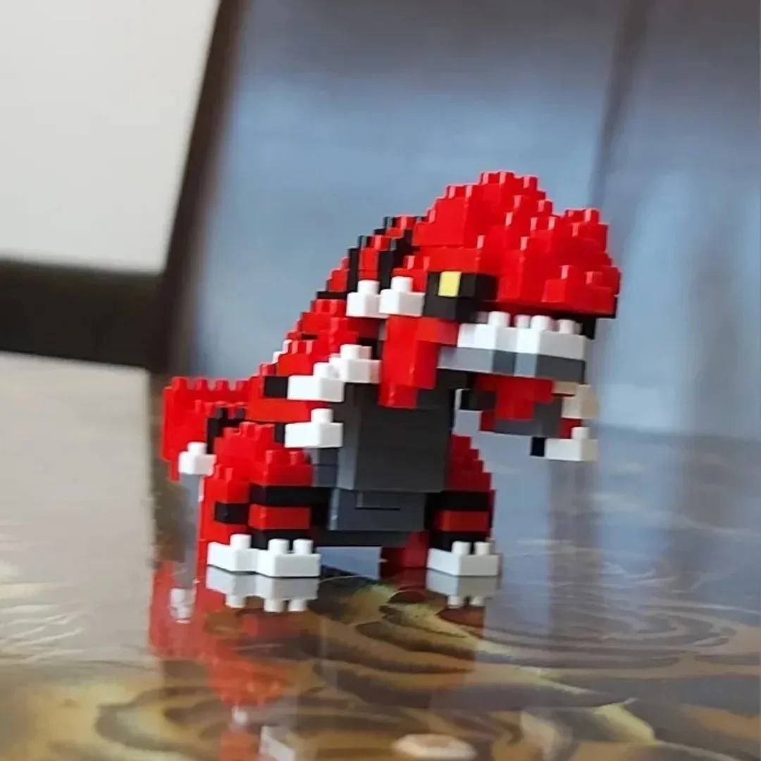 Petits blocs Pokémon Nanoblock pour enfants, Charizard, Kyogre, Groudon, Rayquatro, modèle éducatif, jouets de fouille, cadeau d'anniversaire