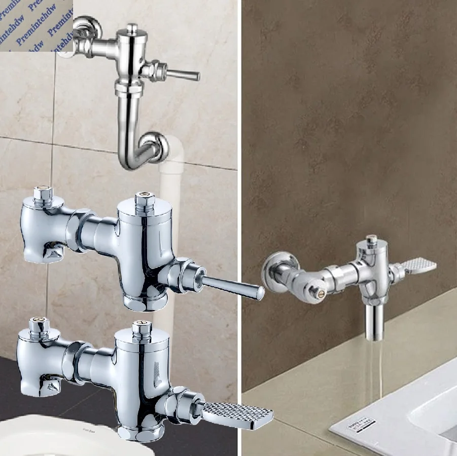 

1Pc Brass Public Toilet Manual Flush Valve Foot Pedal Hand Press