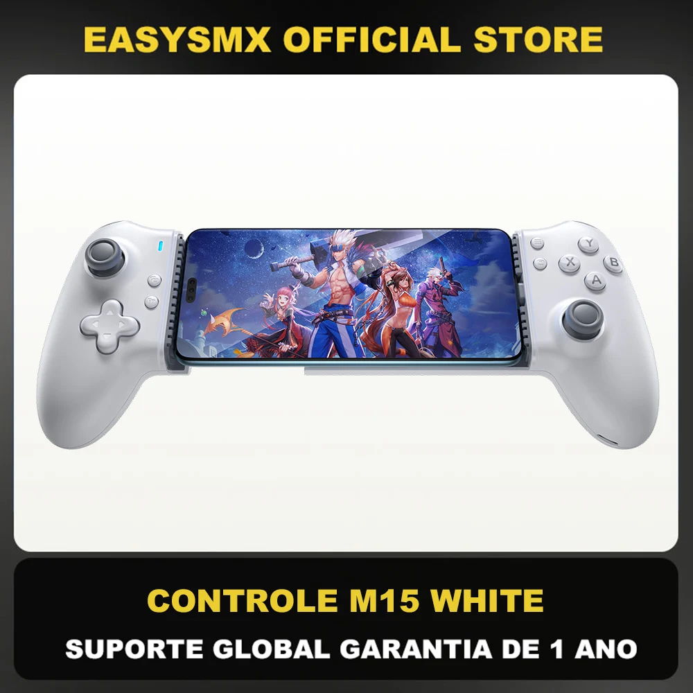 EasySMX M15 Mobile Phone Gamepad Type C Hall Mechanical Controller for Android Phone iPhone 15/16 Cloud Gaming Xbox Game Pass