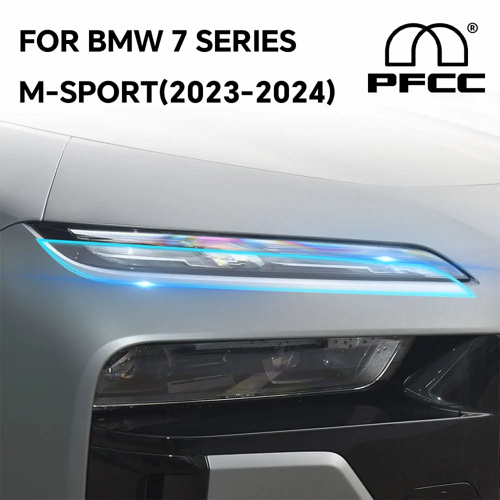 

Headlight Rearview film for BMW 7 Series G70 M Sport 2023 2024 8.5mil Pre Cut Paint Protection TPU PPF Transparent Anti-scratch