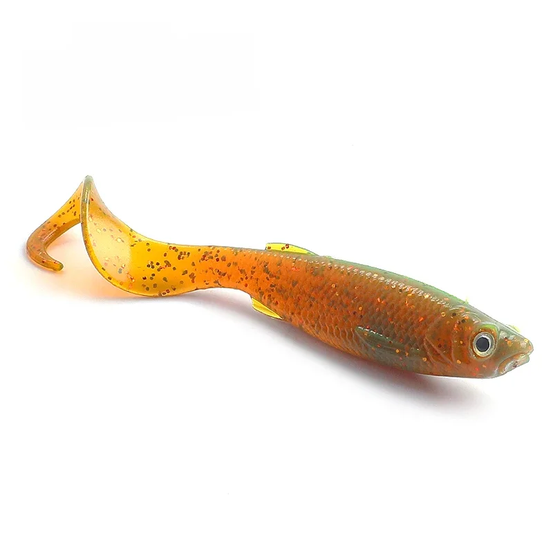 2023 Supercontinent Swimbait Shad t-tail Luya appât souple 5 cm/6.5 CM brochet Zander prédateur pêche 3d yeux leurre souple leurres de pêche