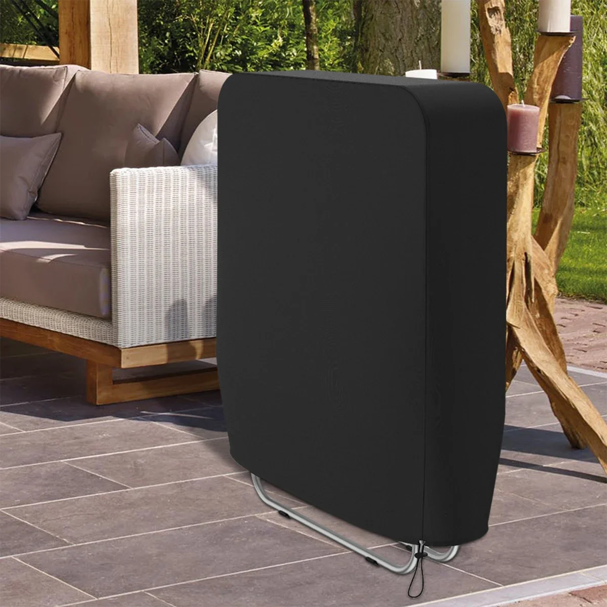 Nieuwe Opvouwbare Ligstoel Cover Waterdicht Anti-Uv Ligstoel Cover Stofdicht Tuin Ligstoelen Covers Met Opbergtas - afbeelding 2