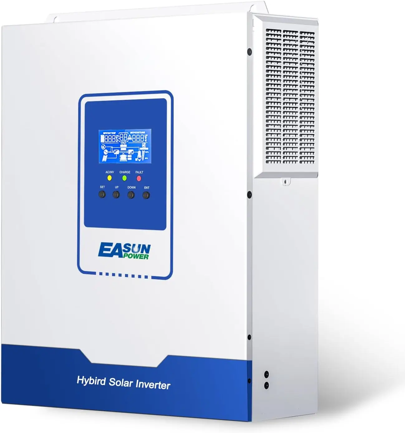 POWLAND 3000W Solar Inverter, Pure sine Wave Inverter, 24V to 110V/120V, Built-in 60A MPPT Controller, Suitable for Homes