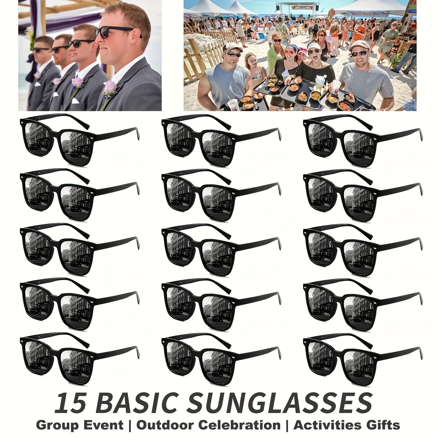 

Набор из 15 классических модных очков - легкие декоративные очки в пластиковой оправе для мужчин и женщин, подходят для вечеринок с макияжем, Ph