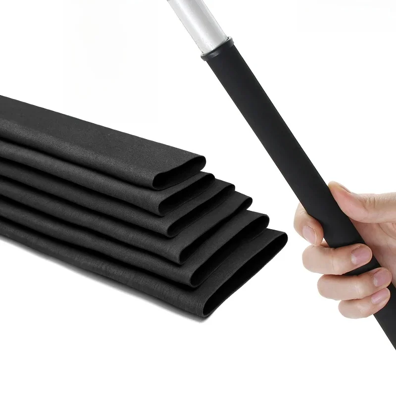 AliExpress 1.6m New Non Slip Heat Shrink Tube Solid Color 18mm ~ 40mm Waterproof Cover Bicycle Handle Protector Anti Skid Fishing Rod Wrap