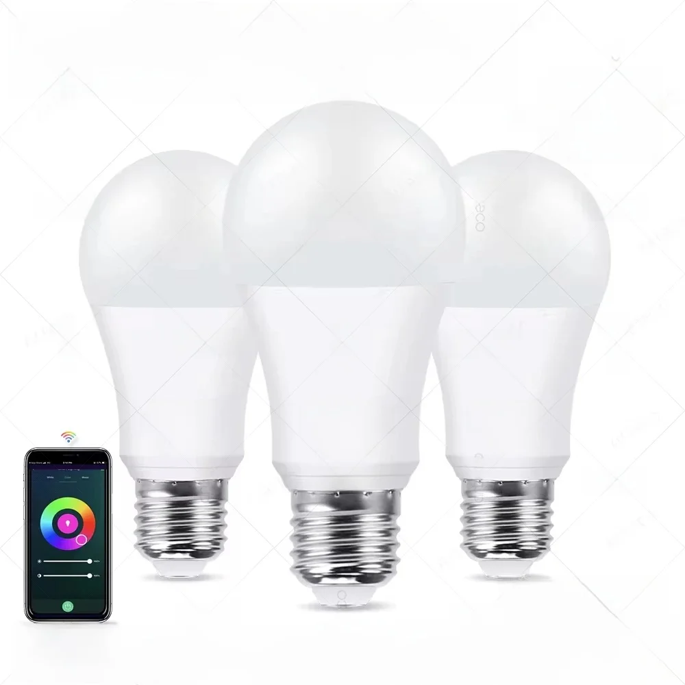 Tuya E27 Zigbee LED Bulbs WiFi Smart LED Lamp RGB+CW+WW 15W 18W LED Light Bulb Works With Amazon Alexa Google Home Room Decorate — zdjęcie 2
