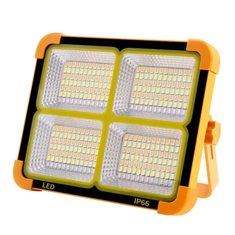 

Solar Flood Light Solar Handheld Light LED Reflector Spotlight Rechargeable Outdoor Multifunctional Camping Emergency Light