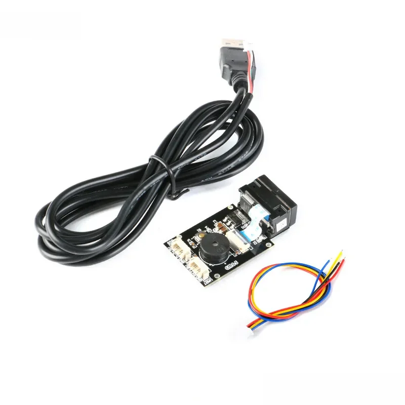 GM65 1D 2D Płytka do odczytu kodów kreskowych CMOS Skaner kodów QR Moduł czytnika USB URAT 617nm 6500K Zestaw elektroniczny DIY Kabel AS608 Optyczny — zdjęcie produktu 7