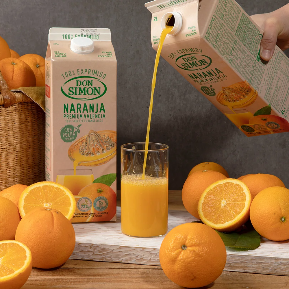 Don Simon Sin Azúcar 100% Nfc Jugo Recién Exprimido 2L Jugo de Naranja 2+1