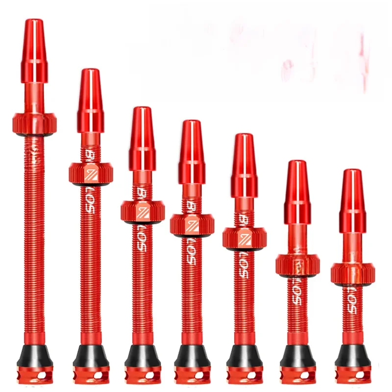 AliExpress BUCKLOS 2PCS Road Bike Tubeless Valve 40mm 60mm CNC Aluminum Alloy Bicycle Valve Presta F/V Tubeless Valve 44mm 55mm 80mm 100mm