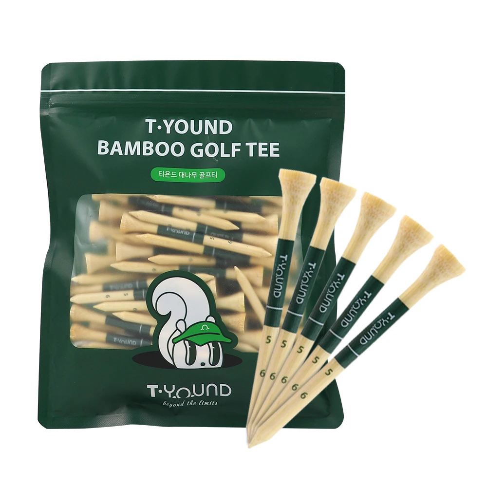 Tiyend bamboo golf tee 83mm long tee