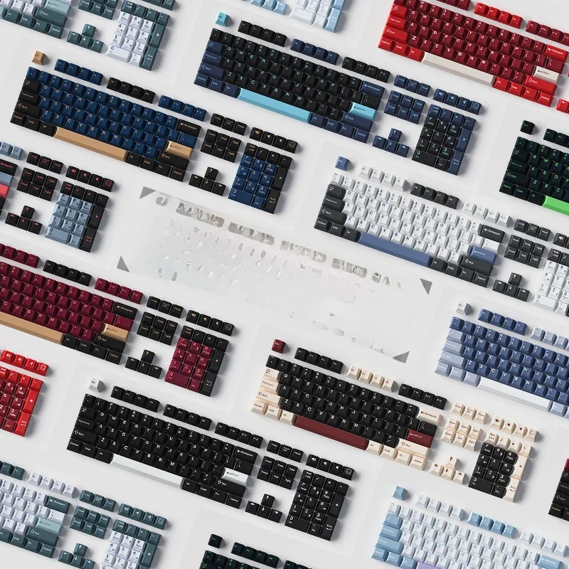 Klawisze GMK PBT Double Shot Cherry Profile do klawiatury mechanicznej MX 8008 Red Blue Samurai Fishing — zdjęcie produktu 7
