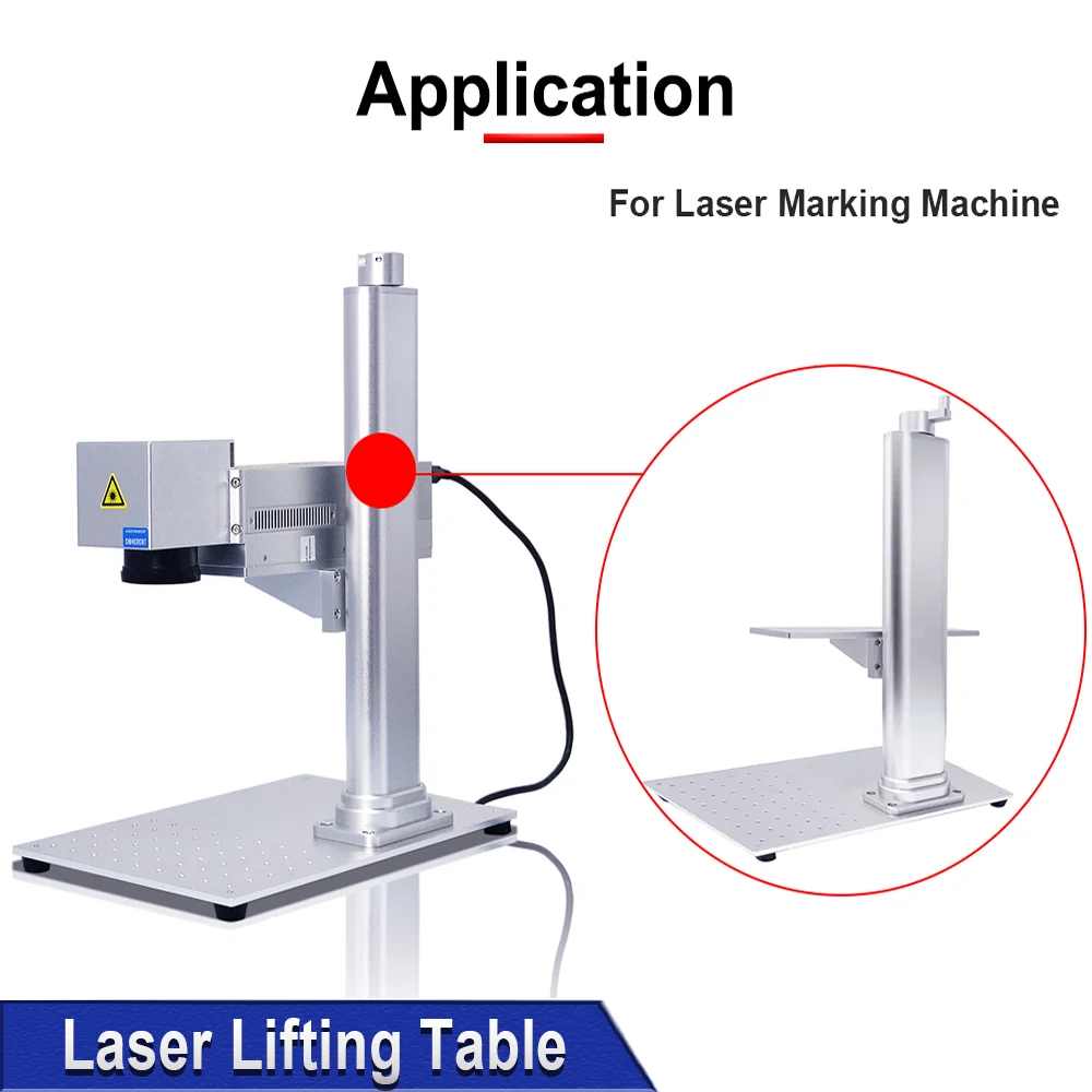 DIGRAY Small Lifting Table, Z-axis Lifting Table Height 460mm, Suitable For Portable JPT M8 A8 20W 30W All-in-one Fiber Laser