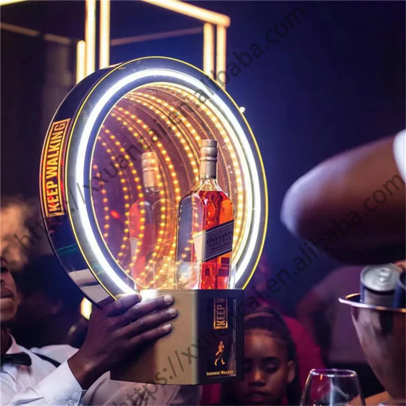 

CUSTOMIZED LOGO BLACK LABLE BOTTLE GLORIFIER FOR NIGHTCLUB