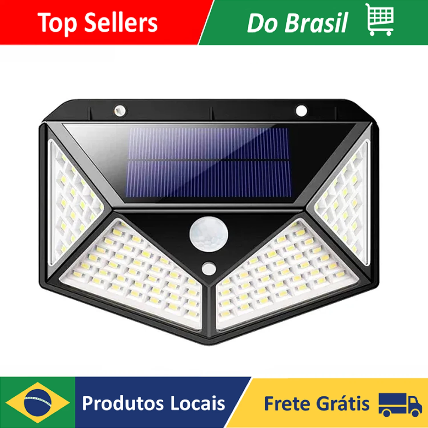 100 Solar Led Luminaire With Waterproof Garden Sensor Top/National Seller/Fast Delivery/Safe Purchase