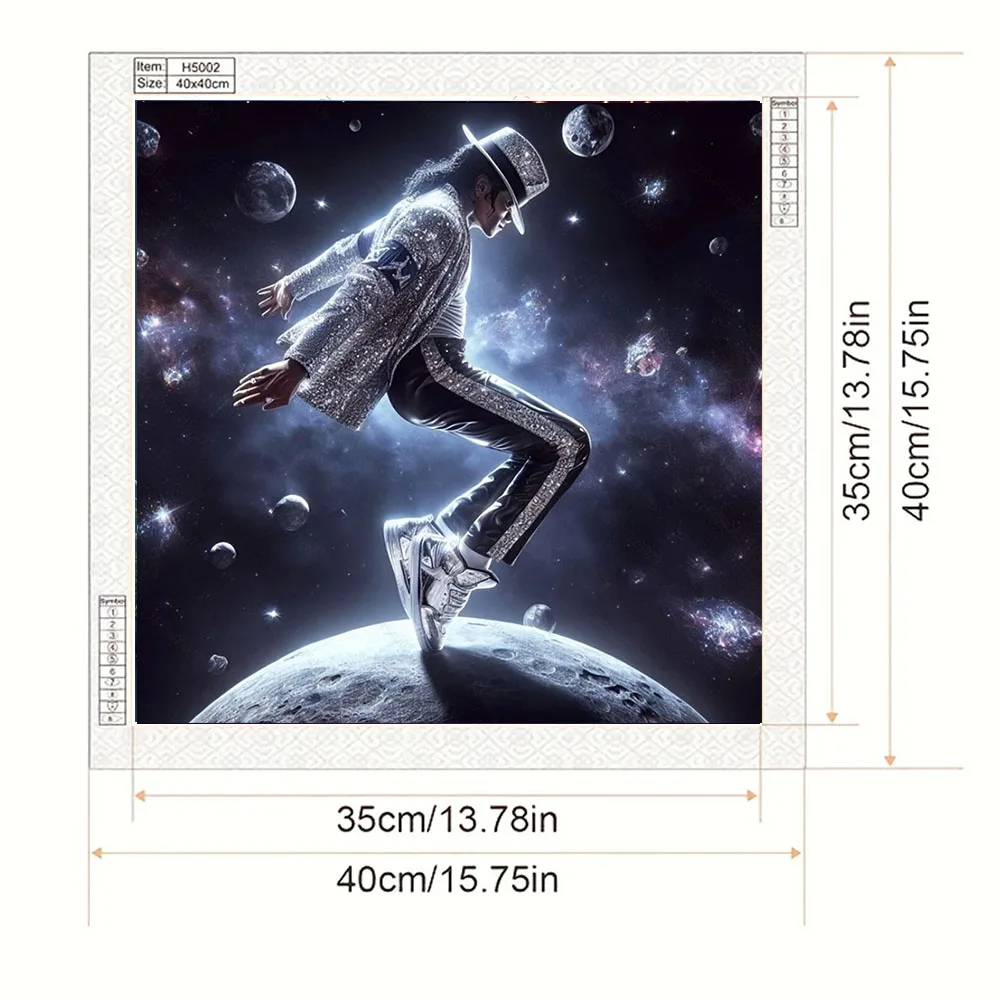 Space Step Pattern Diamond Painting Set, DIY Adult Full Diamond Home Decoration Painting Set, Adult Frameless Crafts