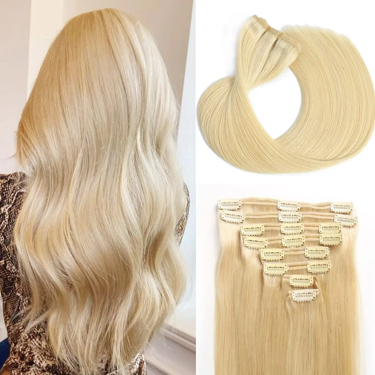 613-bleach-blonde-clip-in-hair-extensions-real-human-hair-for-women-invisible-natural-straight-seamless-clip-on-hair-extensions