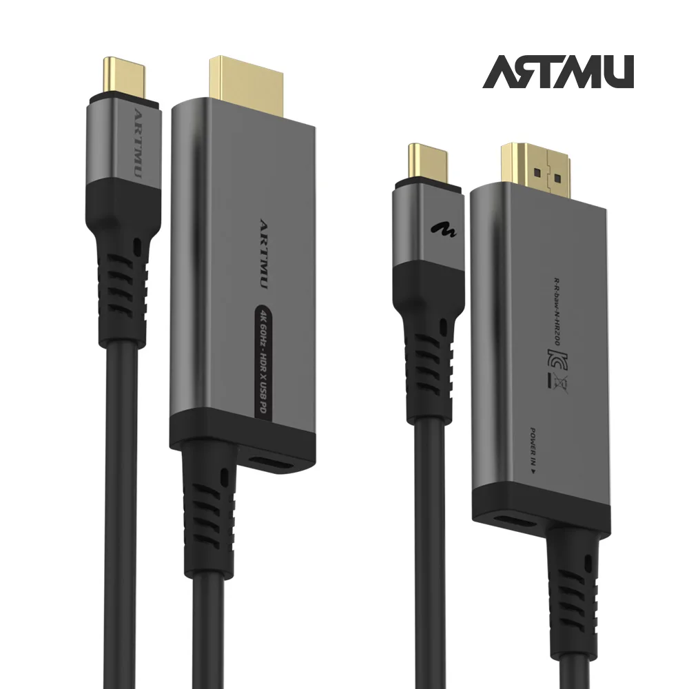 Artmu USB Type to HDMI PD Charging HDR Cable