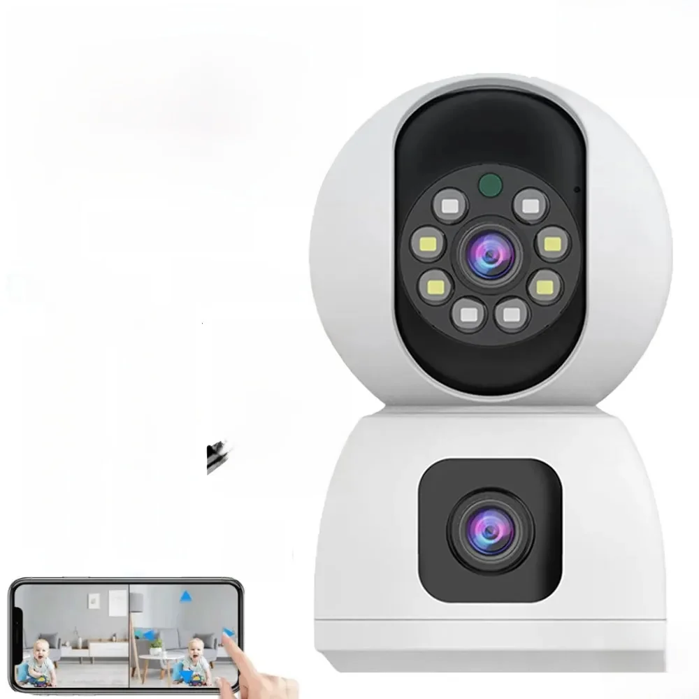Kamera 8MP z podwójnym obiektywem 5G WIFI Tuya Smart PTZ 4K HD Podwójny ekran Automatyczne śledzenie Wewnętrzne bezprzewodowe kamery monitorujące wideo — 2