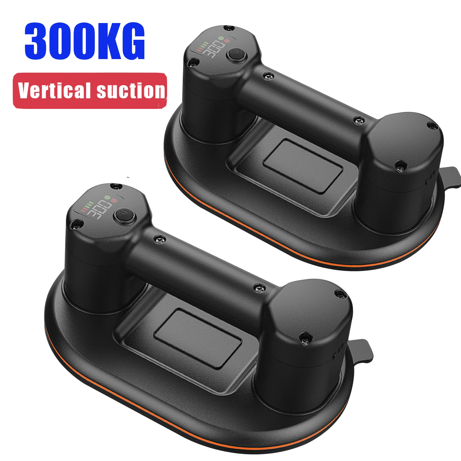 Intelligent Display Electric Tile Suction Cup 300kg Load Heavy Duty Granite Tile Glass Vacuum Lifter with Portable Toolbox