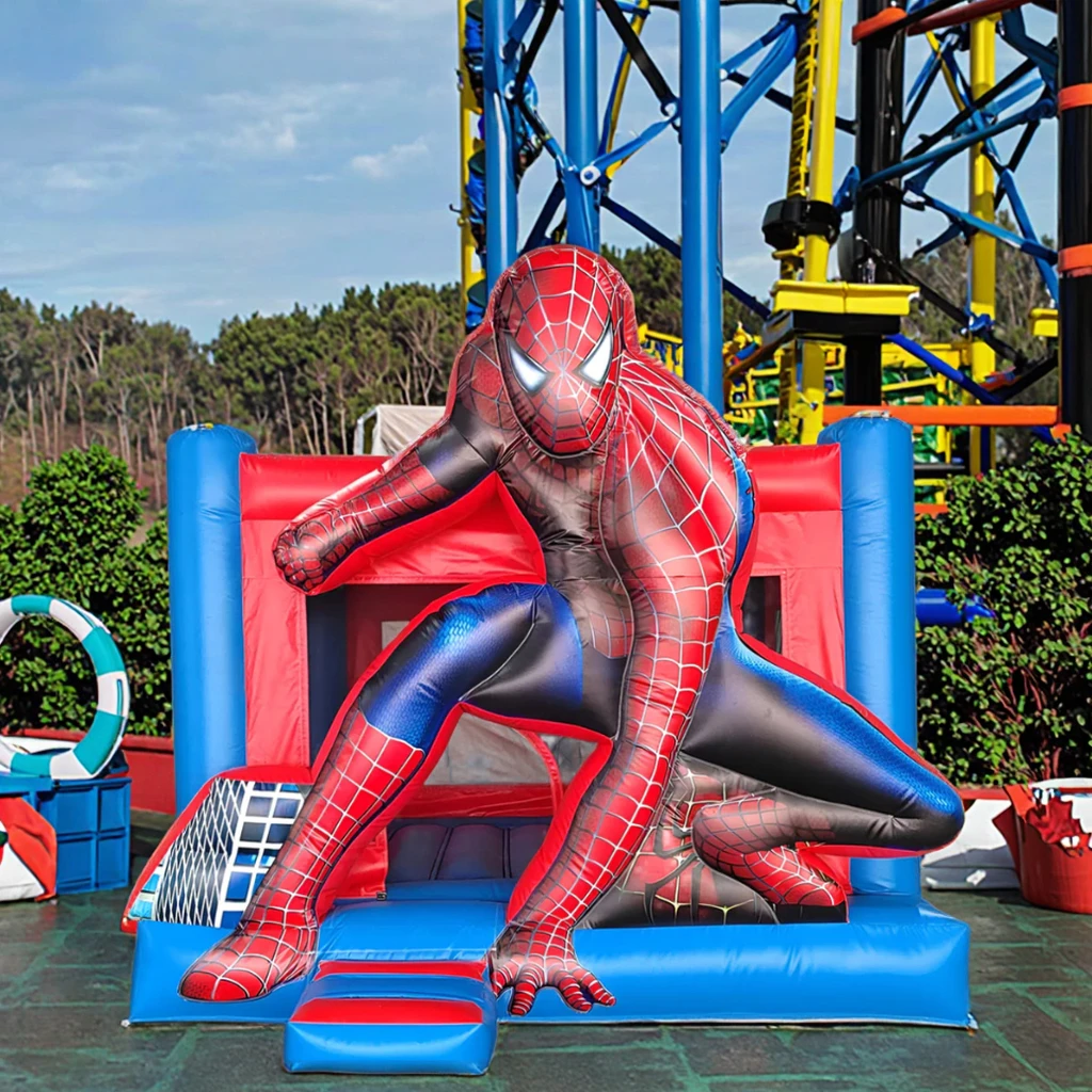 Stock 13ft 3D Cartoon Commercial Grade Inflatable Bounce House with inside Pillar For Kids   Outdoor Indoor Birthday Party, Rent