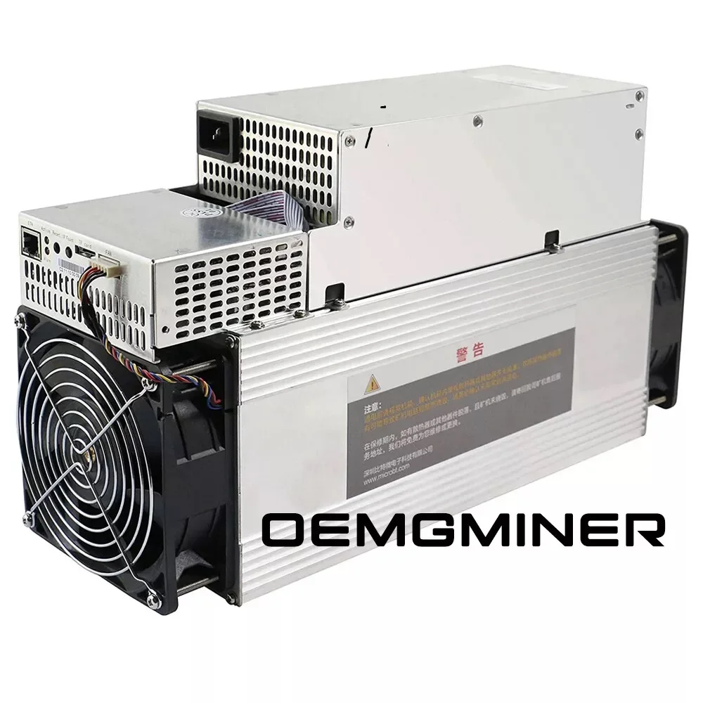 Whatsminer ASIC Mineiro BTC Bitcoin Mineiro, Inclui PSU, COMPRE 12 GTET, 6 Livre, Novo, M60 168T, 3343W