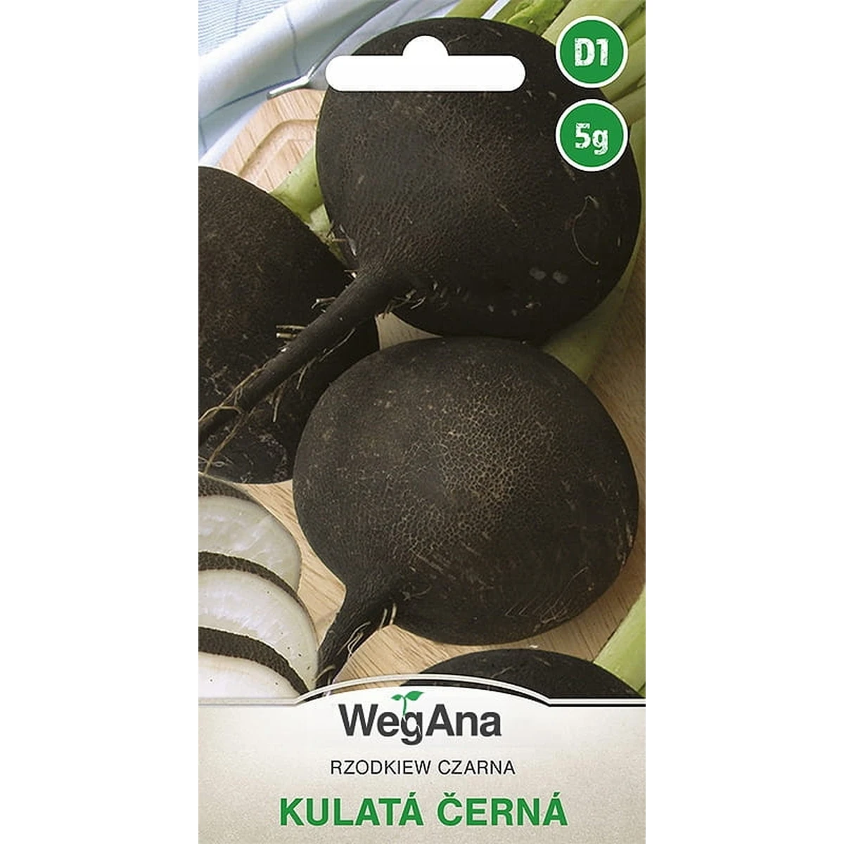 Radish Black Kulata Cerna 5g vegetable vegetable radish seeds VegAna