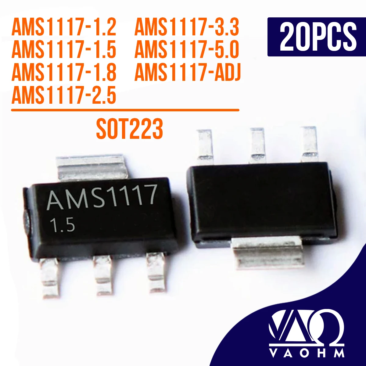 20PCS AMS1117-1.2 A… - image