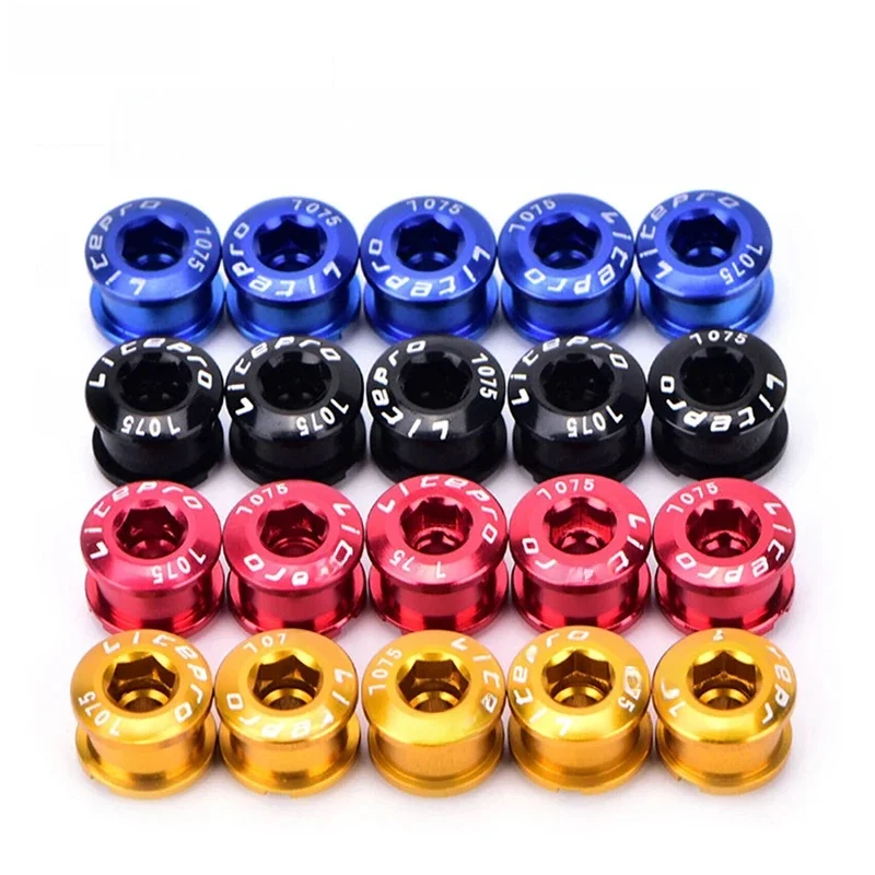 AliExpress NONE Litepro Bike Chainring Bolts 6.5mm 8.5mm Single/Double Speed Disc Chainwheel Screws for Bicycle Crankset Bike Accessories