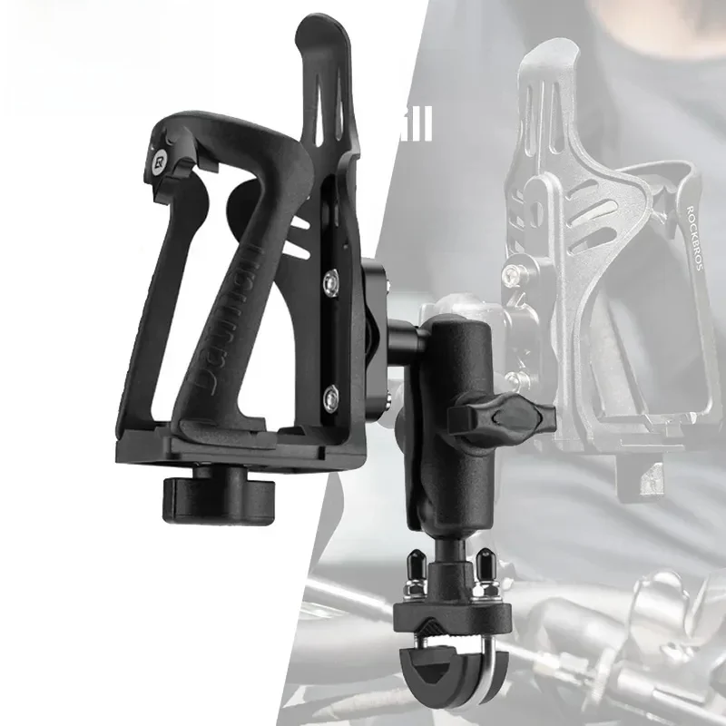 AliExpress ROCKBROS Motorcycle Water Bottle Holder Universal Bicycle Water Bottle Holder Support Adjustable Cycling Bike Bottle Cup Holder
