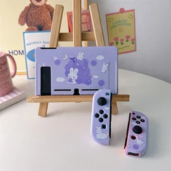 Cute Grapes Rabbit Protective Case For Nintendo Switch Oled Protector Cover For Switch NS Game Console Accessories Soft Casing