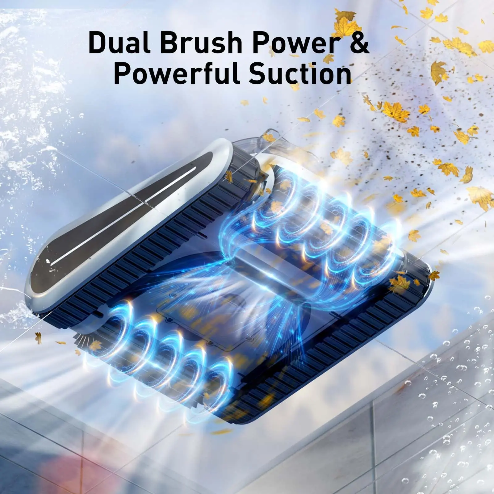 (2025 جديد) مكنسة كهربائية لحمام السباحة Seauto Crab Pro Robotic، روبوت لتسلق الجدران، مناسبة للجدران والأرضيات بقدرة 2000 مربعة