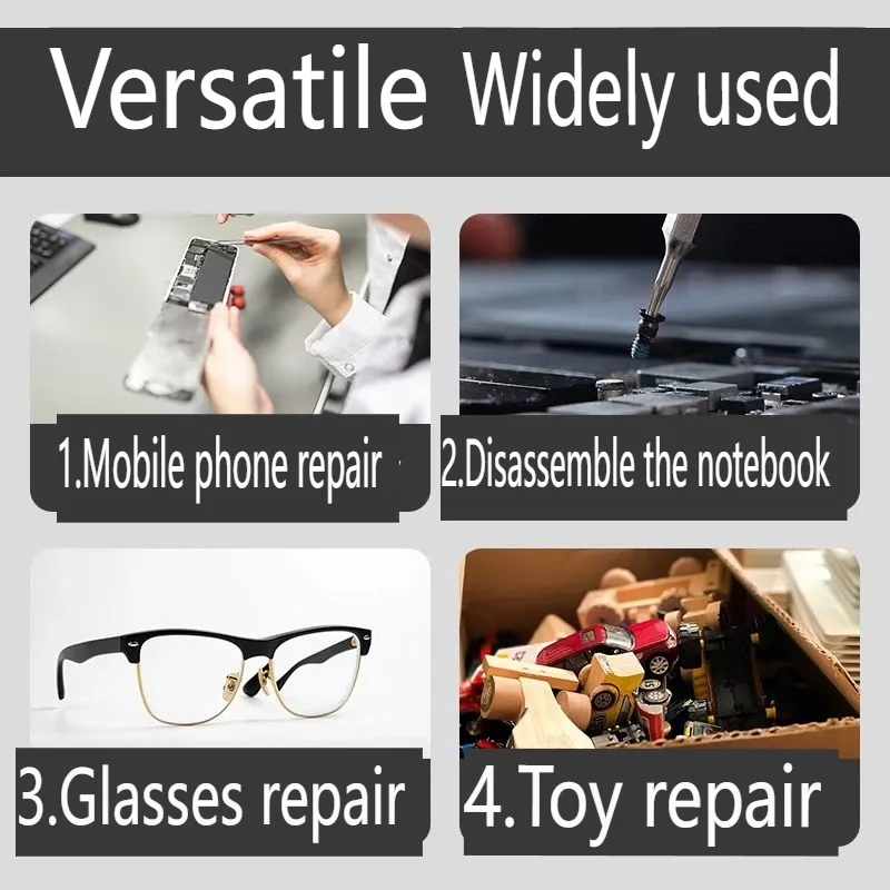 115 IN 1 Precision Magnetic Screwdriver Set Electronics Repair Kit for Laptops Phones DIY Projects with Portable Plastic Case