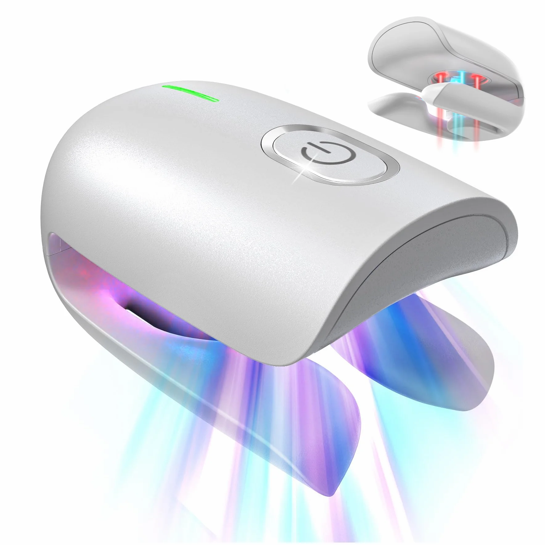 Fungal Nail Treatment Device Toenail Fungus Laser Therapy Cleaning Light Machine Onychomycosis Care 470nm Blue Light 660nm Red Light 905nm Infrared Laser Source Painless Portable Fingernail Toenail Repair Care