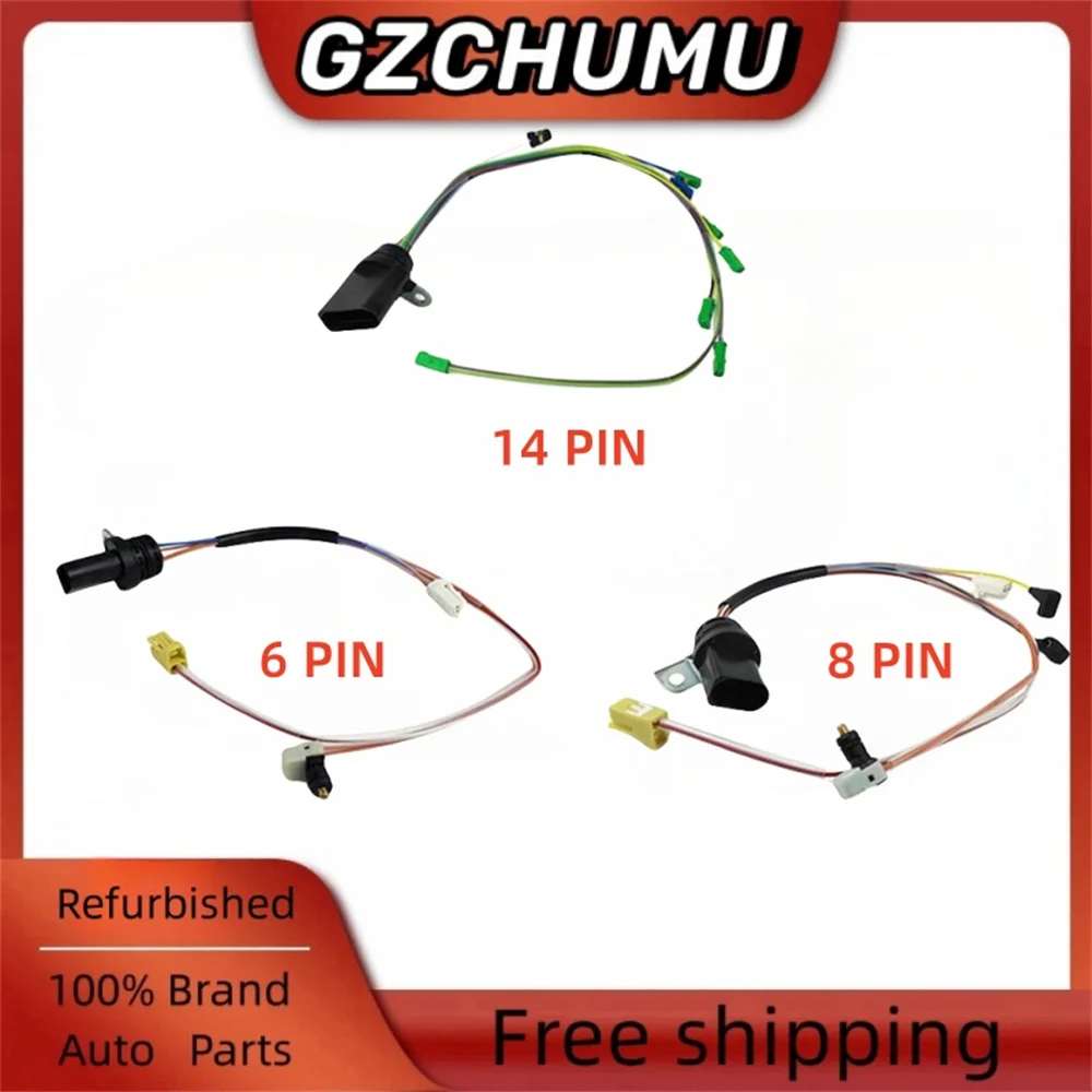 New Transmission Harness Trans Solenoid Valve Body Wiring Harness 6PINS 8PINS 14PINS For Audi Porsche VW 09D